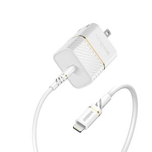 OtterBox Kit Wall Charger USB-C, 20W + OtterBox USB-C to Lightning- Cloud DUST