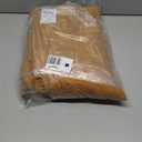 NICETOWN Gold Brown Linen Curtains for Kitchen, Thick Flax Small Window Treatments Semi Sheer Privacy Assured with Light Through for Cafe/Bathroom, W55 x L84, 2 Panels