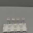Clear White Beach Towel Clips Plastic Clothing Hanger Clamp Keep Your Towels from Blowing Away-Beach Chair or Pool Loungers on Your Cruise (4Pcs)