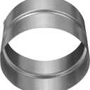 4" Inch Metal Vent Duct Connector - Vent Extension - Galvanized Metal Pipe Connection - 4 Inch Dryer Vent Coupler - Metal Dryer Pipe Coupling - Rigid 4" Inch Metal Hose Extension