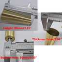 LC LICTOP Conical Furniture Leg Cover 4Pcs, H 3.15 Inch & D 1 Inch to 1.5 Inch, Modern Style Feet Cover for Nightstand, Coffee Table, Chair, Sofa, Brass Tone Zinc Alloy Foot Tip Sleeves