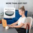 2-in-1 Shiatsu Foot and Back Massager with Heat, Foot Warmer Heating Pad for Circulation and Pain Relief, Plantar Fasciitis, Adjustable Kneading Massagers, Gifts for Women,Men