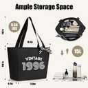 Vavabox 40th Birthday Gifts Women, Unique 40 Years Old Tote Bag, Vintage 1986 Handbag Gifts for Women Mom Wife Friend