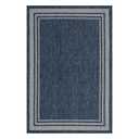 Keen Home Design Terrace Outdoor Throw Rug - 36"x60" Washable Indoor/Outdoor Rug for Patio, Kitchen, Balcony, Beach, Garden, Deck and Porch, Size: 3' x 5', Border Navy