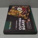 Bamboo Cutting Boards for Kitchen, End Grain Wood Cutting Board with Juice Grooves & Handles, Charcuterie Checkered Chopping Board Thick Butcher Block Serving Tray with Gift Box, 16.5"11.6" 1"