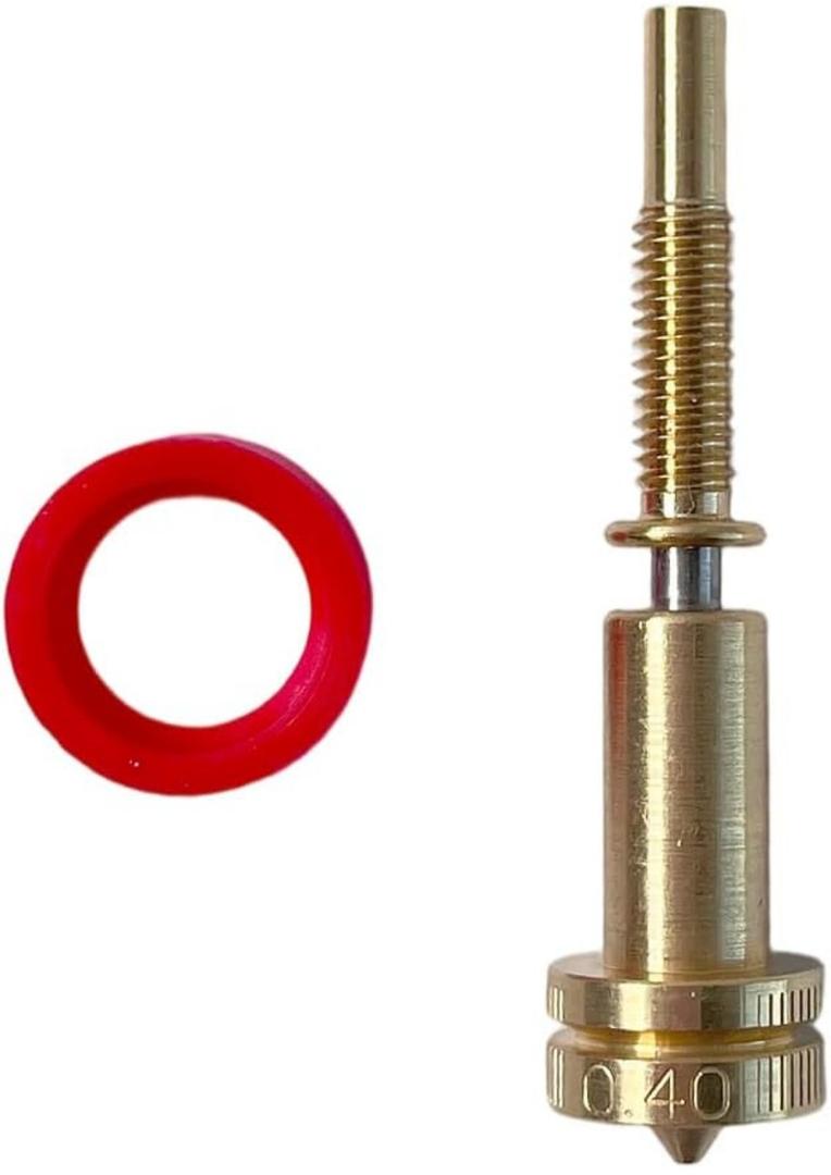 Rapid Change Revo Brass Nozzle 0.4mm for E3D Revo HotEnd, High Temperature Wear Resistant 3D Printer Nozzle, Easy Hand-Tighten Installation, Precision Engineering for Smooth Extrusion.