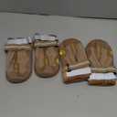 QUMY Dog Shoes for Large Dogs, Medium Dog Boots & Paw Protectors for Winter Snowy Day, Summer Hot Pavement, Water-Resistant in Rainy Weather, Outdoor Walking, Indoor Hardfloors Skid-Resistant Sole (Size 8: 3.0''x3.3"(W*L) (Pack of 4))