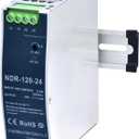 24VDC Power Supply NDR 120W DIN Rail Power Supply Switch Switching Converter DC (Input 100-240VAC Output 24VDC 50/60HZ 24V 5A)