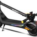 Electric Scooter for Adults, 500W/650W Motor, Up to 19 MPH and 25 Miles Long-Range, 10" Pneumatic Tires, Folding E Scooter with Fingerprint Unlocking and APP, Ideal for Safe Commuting