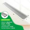 5-Inch Gutter Guards 32 Pcs (128 Ft) - Aluminum Mesh Leaf Guard, Clog Resistant Easy to Install for 5" Gutters