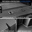Cargo Mat with Backrest Mat for 2025-2026 Chevy Equinox(Only Gas)/GMC Terrain, All Weather TPE Trunk Cargo Mat Car Accessories for Chevrolet Equinox