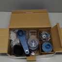 Geedel Rotary Cheese Grater, Kitchen Mandoline Vegetable Slicer with 3 Interchangeable Blades, Easy to Clean Rotary Grater Slicer for Fruit, Vegetables, Nuts (Black)