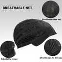 Black Bob Wig With Bangs Short Straight Black Wigs for Women Natural Looking Synthetic Wigs for Daily Cosplay Costume Wig (Black,12 Inch)