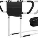 Bed Rails for Elderly Adults Safety - ASTM F3186-17 Certified 400lbs Capacity Adjustable Bed Assist Rail with Non-Slip Handles & Storage Bag, Fits Twin/Full/Queen/King Beds