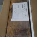 QEEIG Floating Shelves for Wall Bathroom Shelf Bedroom Kitchen Living Room Hanging Book Shelves Small Farmhouse Decor 16 inch Set of 3, Rustic Brown (015-BN3)