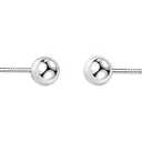 Minimalist Tiny Ball Bead Stud Earrings for Women 925 Sterling Silver Hypoallergenic Small Balls Screw Back Studs Cartilage Tragus Post Dainty Simple Birthday Christmas Party Jewelry