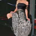 FEMLE Women Glitter Sheer Foldover Tube Tops Sparkly Off The Shoulder Mesh Ruched Puff Sleeve Strapless Top Concert Outfit Black