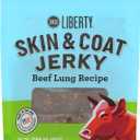 BIXBI Liberty Skin & Coat Support Beef Lung recipe Dog Treats,5 oz-USA Made Grain Free Dog Treats-Antioxidant Rich to Support Shiny,Full Bodied Coats-High in Protein,Whole Food Nutrition,No Fillers (EXP 04/16/26)
