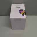 Small Betta Fish Tank, Stackable Mini Fish Tank Tiny Aquarium Tank Kit with Aquarium Gravel & Resin Decorations, 0.6 Gallon Cube Desktop Fishbowl for Snails, Crabs, Starfish (Pink)