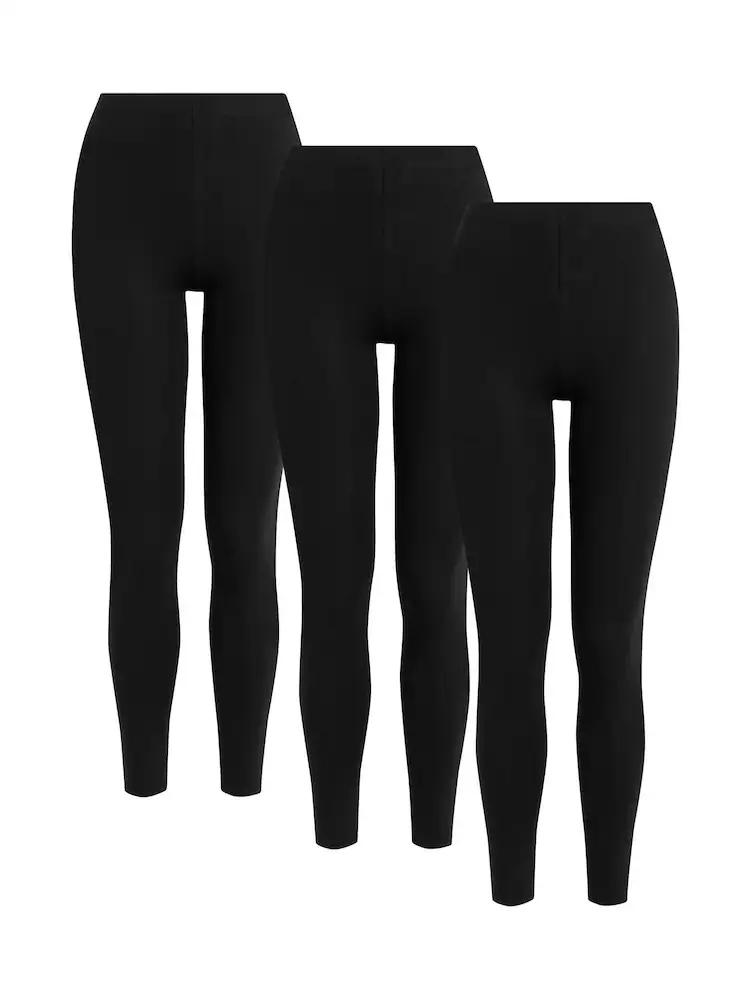 Women's 3-Pack Ankle Length Stretch Legging, M