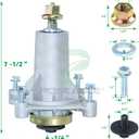 587819701 Spindle Assembly Kit Replaces 532187281 587820301 532187292 587253301 532192870 587125401 192872 for Husqvarna Craftsman 42" 46" 48" 54" YT3000 YT4000 Z254 YTH18542 YTH2348 Decks