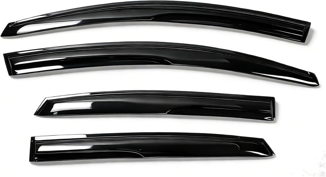 munirater Window Visors Rain Guard Wind Vent Shade Deflector Replacement for 2013-2019 Nissan Sentra Sedan 4-Piece Set Black