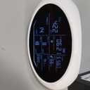 18 in 1 Air Quality Monitor Indoor, Portable CO2 Detector for CO2, Temperature (F), Humidity, VOC, PM2.5, PM1.0, PM10 & Time Display, Dual Chip & High Accuracy Air Quality Tester for Home (White)