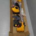 20000 RPM Electric Weed Wacker Cordless Eater, 21V Height Adjustable 6" Heavy-Duty Garden Edger Brush Cutter Cordless, Grass Trimmer Lawn Mower Trimmer with Blades, 2 Batteries, Charger (Yellow)