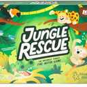 Educational Insights Jungle Rescue - Cute Preschool Board Games for Kids, Toddler Fine Motor Skills, Animal Matching Games for Toddlers 3-5, 2-Players, Boys and Girls Ages 3+