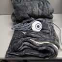 Sealy Electric Blanket Twin Size 62"x84", Super Cozy Flannel to Sherpa Reversible Heated Twin Blanket with 10 Heating Levels & 1-12 Hours Auto Off Overheating Protection Machine Washable, Charcoal