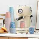 SIUQ 300 Pack 3 oz Paper Cups, Disposable Bathroom Cups, Small Mouthwash Cup, Hot/Cold Beverage Drinking Cups, Mini Paper Cups for Bathroom, Birthday Party, Travel, Events, Picnic, BBQ (Daisy)