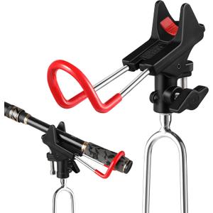 PLUSINNO Fishing Rod Holders - Upgraded 360 Degree Adjustable Fishing Pole Stand Equipment for Bank, Beach, Gift for Men