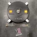 EVEAGE 16.5" Black Pressure Washer Surface Cleaner,Stainless Steel Power Washer Surface Cleaner w/Extension Wand, Wheels 4 and Replacement Nozzle - Powerful Pressure Washer Attachment for Driveways