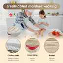 3pcs 9 inch Banneton Basket Set of Banneton Bread Proofing Basket - 9 inch Banneton Basket Set of Handmade hemp rope Baskets Lining and Lid