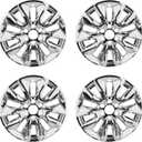 Wheel Skins Compatible with Chevy Silverado 1500; Tahoe; Suburban 2019-2024; 20 inch Premium Wheel Covers; Set of 4 Packs (Chrome)