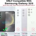 for Samsung Galaxy S25 Case, S25 Heavy Duty case, [Belt Clip Holster] [Glass Screen Protector] [Military Grade Protective ] [Shockproof] [Dropproof] [Dust-Proof] (with Belt Clip, Rose/Pink)