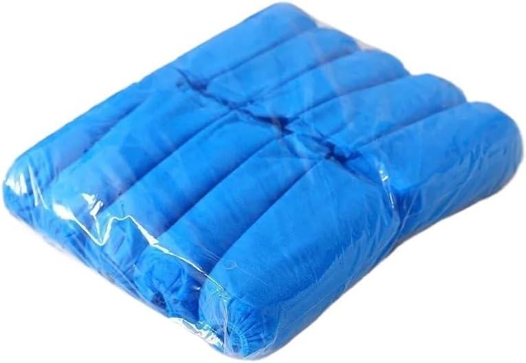 100Pack Disposable Shoe Covers Non-Woven Boot & Non Slip Overshoes Boot Covers for Indoor Outdoor Home Floor