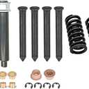 Door Hinge Spring Pin + Bushing Repair Kit Compatible with Chevrolet Camaro Pontiac Firebird Nova 1968-1979 4.1L 5.0L 5.7L Replace EB-A00030, A00031