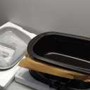 Sunvivi 26 Quart Electric Roaster Oven Turkey Roaster with Lid Electric Roasters with Removable Pan Large Roaster,Visible & Self-basting Lid, Fast Heating & Thaw/warming Setting,Black