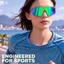 Polarized Sports Sunglasses for Men Women Glasses
UV400 TAC Lens,TR90 Frame,0.95oz Lightweight,Anti-Fog Side Vents,Wide-View Shield,Gifts for Running,Cycling,Fishing,Golf Gear
