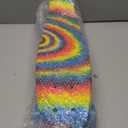 Skateboards, 22" Complete Skateboard, Mini Cruiser Skateboard for Kids Boys Girls Teens Beginners with Colorful Flashing Wheels Skate Tool, Kids Children's Day Gift (Rainbow)