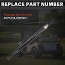 USTAR Passenger Side Rear Axle Shaft Kit Compatible with Golf Cart EZGO TXT/Medalist Electric Models 1994-2013 Replace# 20377-G12