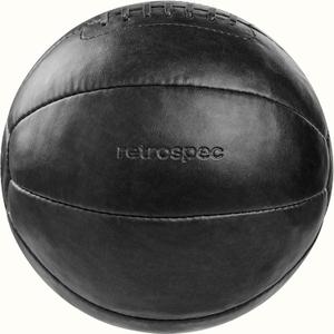 Core Weighted Medicine Ball 4, 6, 8, 10, 12, 14, 16, 20, 25, 30 lbs, Soft Touch Vegan Leather with Sturdy Grip for Strength Training, Recovery, Balance Exercises and Other Full-Body Workouts (Black)