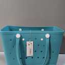 Extra Large Rubber Beach Bag, Washable Moisture Resistant Durable Open Hole Tote Bag Beach Vacation Essentials