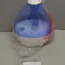 Crane Personal Ultrasonic Cool Mist Humidifier  1.5 Liter, 8-Hour Run Time, Whisper Quiet, Auto Shut-Off, Filter-Free for Small Rooms, Offices, Nursery, Travel (Blue and White)