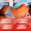 Love Salve Women's Criss Cross Crotch Lace Underwear (Large-X-Large, Light Blue)