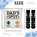 Birthday Gifts for Dad Father in Law Husband, Funny Pillow Cover and Socks for Dad, Best Dad Ever Gifts from Son Daughter Wife, Christmas Thanksgiving Retirement Gag Gift for Dad