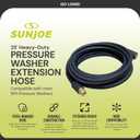 Sun Joe SPX-25HD 25 Ft Heavy-Duty Pressure Washer Extension Hose, M22-15 MM Connectors, Compatible with Sun Joe SPX Series (Except SPX4003), Manufacturer Original
