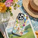 for iPhone 13 & iPhone 14 Case [Military-Grade Drop Protection/Luxurious Soft TPU Protective/Camera Protection/for Women & Girls]-Vibrant Sicilian Mediterranean Collage Art (YellowSun)