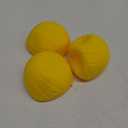 Spike Replacement Balls 3.5inch Yellow Soft Balls 3-Pack for Round Net Game Pool Game Mini Volleyball